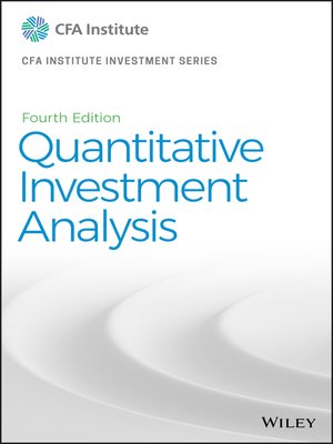 cover image of Quantitative Investment Analysis